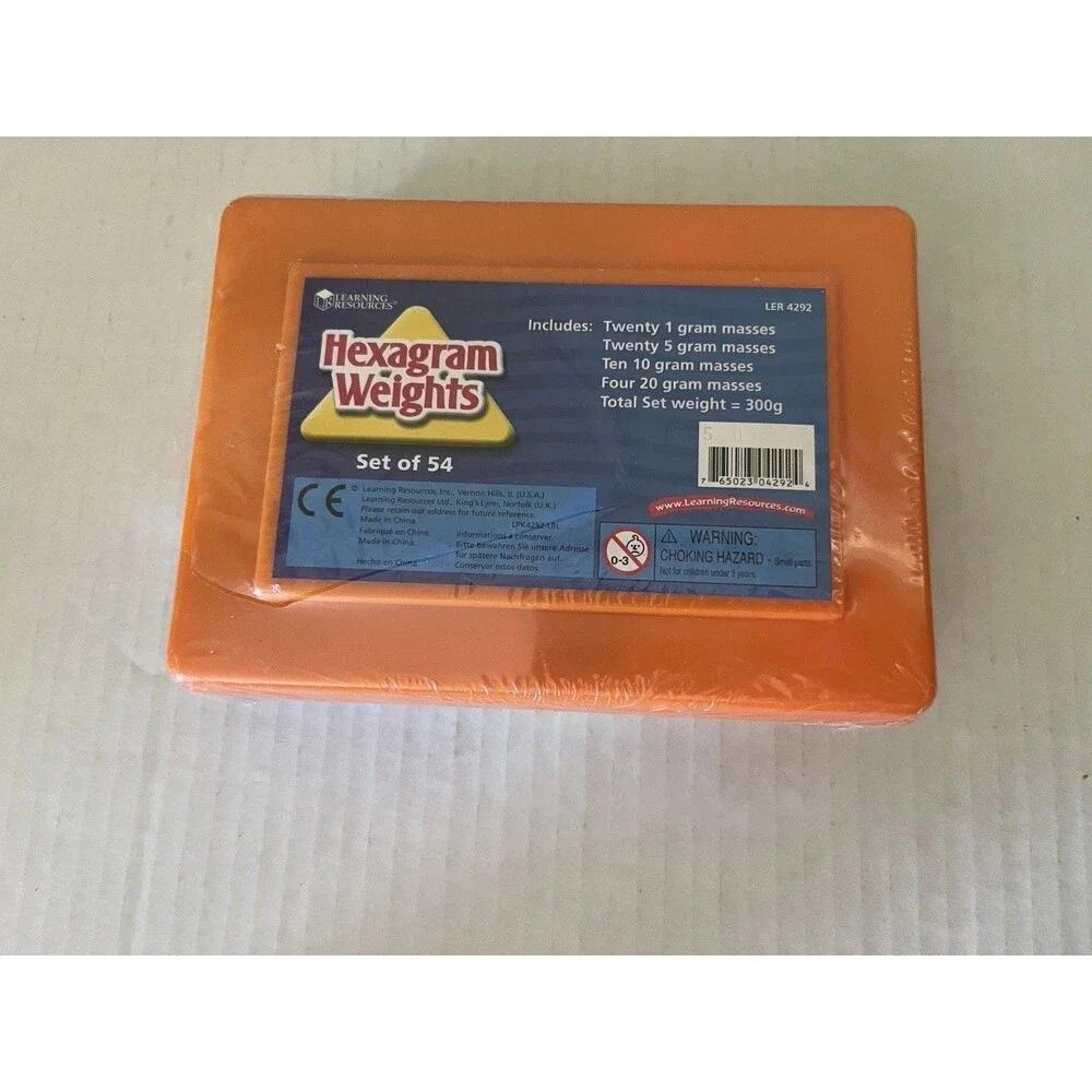 Learning Resources Hexagram Weights LER4292 54 Manipulatives Homeschool Math